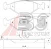 A.B.S. 37170 Brake Pad Set, disc brake